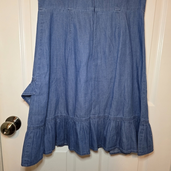 NWT Draper James chambray faux wrap dress Sz 6 - Picture 8 of 11